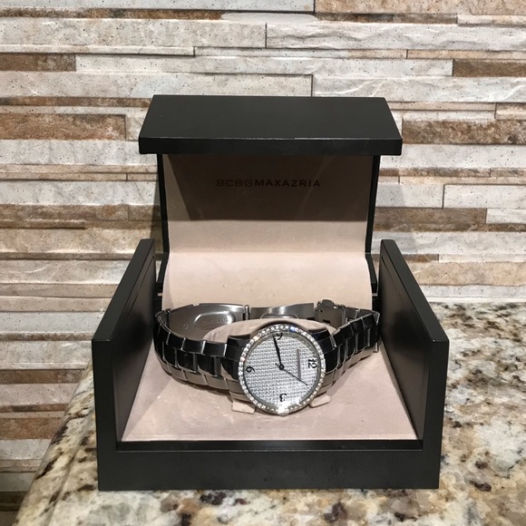 BCBG stainless steel with crystals watch - Picture 4 of 5
